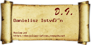 Danielisz István névjegykártya